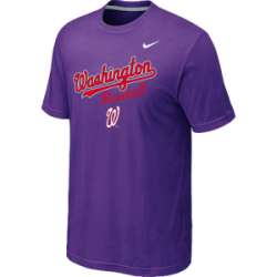 Washington Nationals 2014 Home Practice T-Shirt - Purple