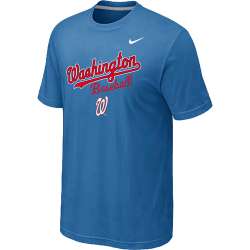 Washington Nationals 2014 Home Practice T-Shirt - light Blue
