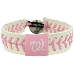 Washington Nationals Bracelet Baseball Pink CO