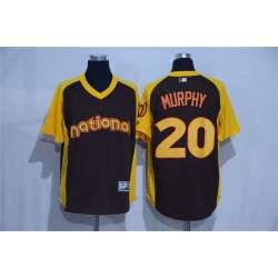 Washington Nationals #20 Daniel Murphy Brown 2016 All Star National League Stitched Jersey
