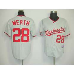 Washington Nationals #28 Werth cream Jerseys