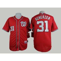 Washington Nationals #31 #31 Max Scherzer Red Cool Base Jerseys