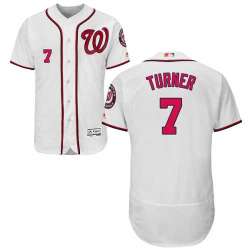 Washington Nationals #7 Trea Turner White Flexbase Stitched Jersey DingZhi