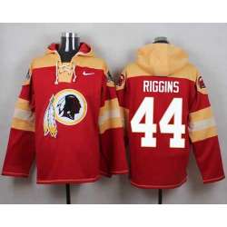 Washington Redskins #44 John Riggins Burgundy Red Player Stitched Pullover NFL Hoodie
