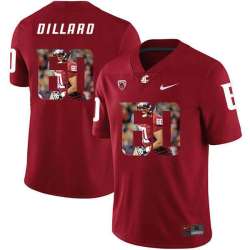 Washington State Cougars 60 Andre Dillard Red Fashion College Football Jersey Dyin