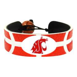 Washington State Cougars Team Color Basketball Bracelet