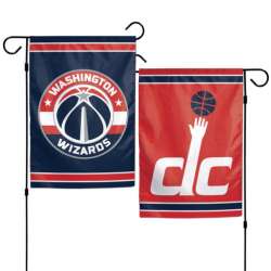 Washington Wizards Flag 12x18 Garden Style 2 Sided - Special Order
