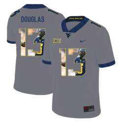 West Virginia Mountaineers 13 Rasul Douglas Gray Fashion College Football Jersey Dyin