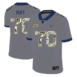 West Virginia Mountaineers 70 Sam Huff Gray Fashion College Football Jersey Dyin