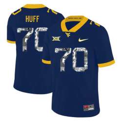 West Virginia Mountaineers 70 Sam Huff Navy Fashion College Football Jersey Dyin