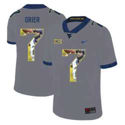 West Virginia Mountaineers 7 Will Grier Gray Fashion College Football Jersey Dyin