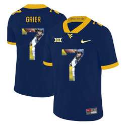 West Virginia Mountaineers 7 Will Grier Navy Fashion College Football Jersey Dyin
