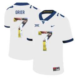 West Virginia Mountaineers 7 Will Grier White Fashion College Football Jersey Dyin