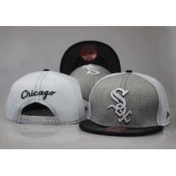 White Sox Team Logo Gray & White Adjustable Hat LTMY