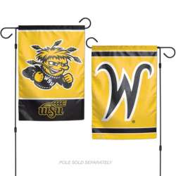 Wichita State Shockers Flag 12x18 Garden Style 2 Sided - Special Order