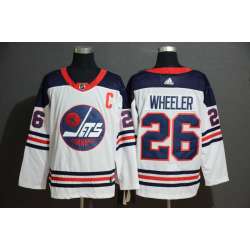 Winnipeg Jets 26 Blake Wheeler White Adidas Jersey
