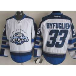 Winnipeg Jets #33 Dustin Byfuglien 2012 White Ice Caps Jerseys