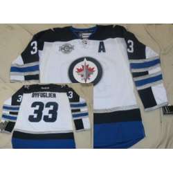 Winnipeg Jets #33 Dustin Byfuglien White 2012 Team Patch Jerseys