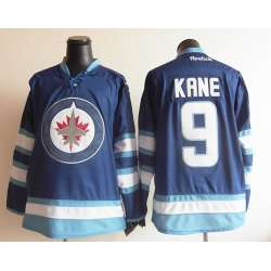 Winnipeg Jets #9 Evander Kane 2012 Replica Blue Jerseys