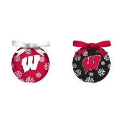 Wisconsin Badgers Ornament LED Box Set
