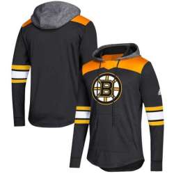 Women Boston Bruins Black Customized All Stitched Hooded Sweatshirt