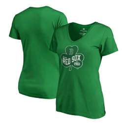 Women Boston Red Sox Fanatics Branded Kelly Green Plus Sizes St. Patrick's Day Paddy's Pride T-Shirt