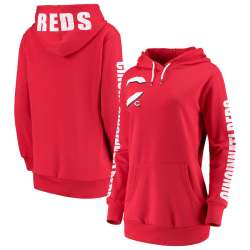 Women Cincinnati Reds G III 4Her by Carl Banks 12th Inning Pullover Hoodie Red
