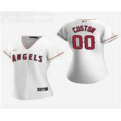 Women Customized Los Angeles Angels 2020 White Home Nike Jersey