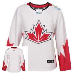 Women Customized Team Canada 2016 World Cup Of Hockey Olympics Game White Stitched Jersey