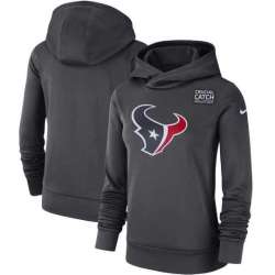 Women Houston Texans Anthracite Nike Crucial Catch Performance Hoodie