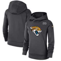 Women Jacksonville Jaguars Anthracite Nike Crucial Catch Performance Hoodie