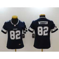 Women Limited Nike Dallas Cowboys #82 Jason Witten Navy Vapor Untouchable Player Jerseys