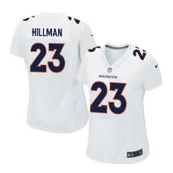 Women Nike Denver Broncos #23 Ronnie Hillman 2016 White Game Event Jersey