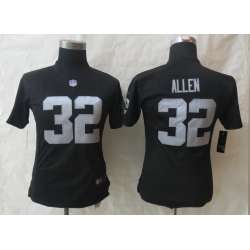 Women Nike Limited Oakland Raiders #32 Allen Black Jerseys