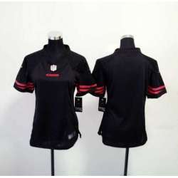 Women Nike San Francisco 49ers Customized Black Team Color Stitched NFL Game Jersey