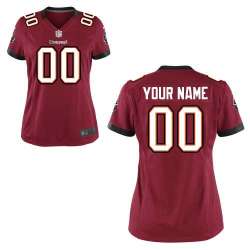 Women Nike Tampa Bay Buccaneers Customized Red Team Color Stitched NFL Game Jersey