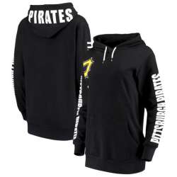 Women Pittsburgh Pirates G III 4Her by Carl Banks 12th Inning Pullover Hoodie Black
