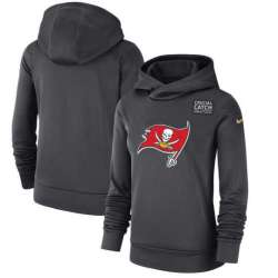 Women Tampa Bay Buccaneers Anthracite Nike Crucial Catch Performance Hoodie