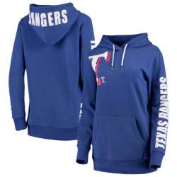 Women Texas Rangers G III 4Her by Carl Banks 12th Inning Pullover Hoodie Royal