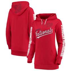 Women Washington Nationals G III 4Her by Carl Banks Extra Innings Pullover Hoodie Red