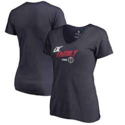 Women Washington Wizards Fanatics Branded 2018 NBA Playoffs Slogan V Neck T-Shirt Navy