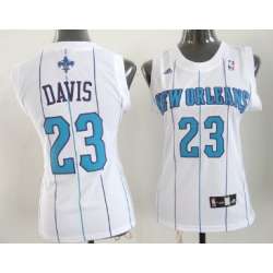 Women's Charlotte Hornets #23 Anthony Davis Revolution 30 Swingman White Jerseys