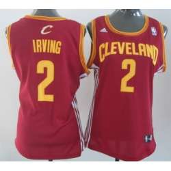 Women's Cleveland Cavaliers #2 Kyrie Irving Revolution 30 Swingman Red Jerseys