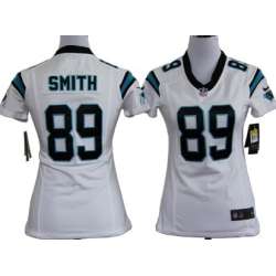 Women's Nike Carolina Panthers #89 Steve Smith White Game Team Jerseys