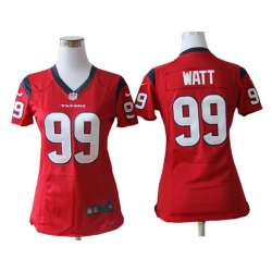 Women's Nike Houston Texans #99 J.J. Watt Red Game Team Jerseys