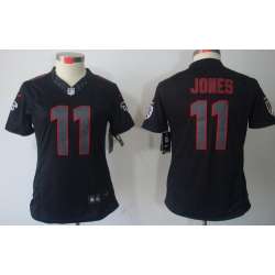 Women's Nike Limited Atlanta Falcons #11 Julio Jones Black Impact Jerseys