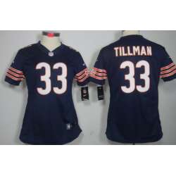 Women\'s Nike Limited Chicago Bears #33 Charles Tillman Blue Jerseys