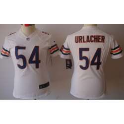 Women's Nike Limited Chicago Bears #54 Brian Urlacher White Jerseys