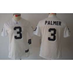 Women's Nike Limited Oakland Raiders #3 Carson Palmer White Jerseys