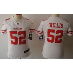 Women\'s Nike Limited San Francisco 49ers #52 Patrick Willis White Jerseys
